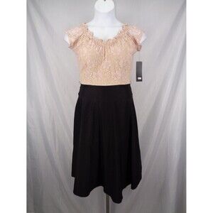 Stop Staring Alicia Estrada Dress Large Lace Flare Retro Vintage Inspired New